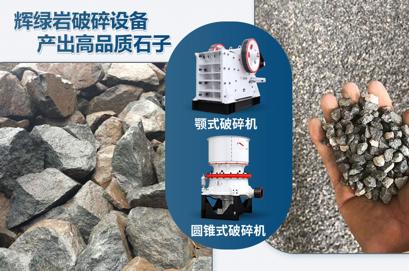 輝綠巖破碎可用的破碎機有哪些？價格多少？