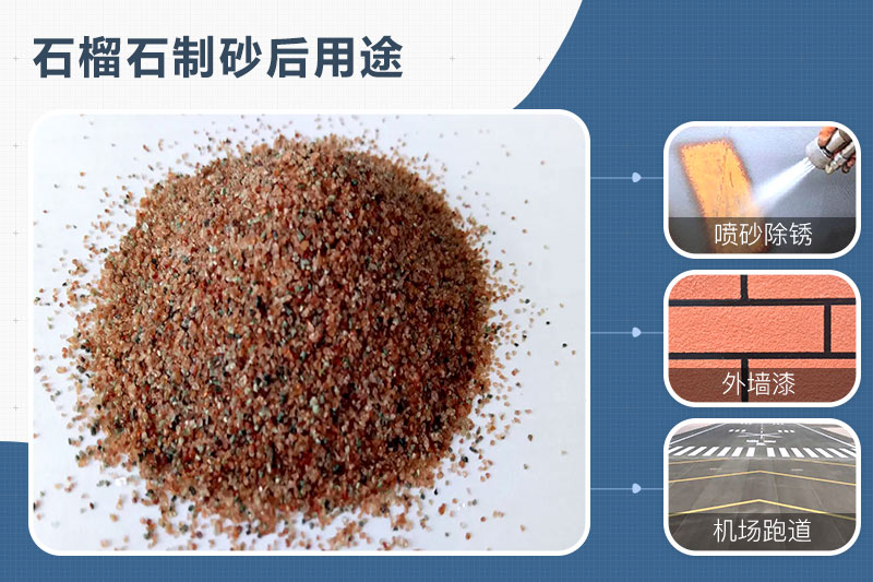 石榴石可以制砂嗎？石榴石制砂機(jī)及生產(chǎn)工藝