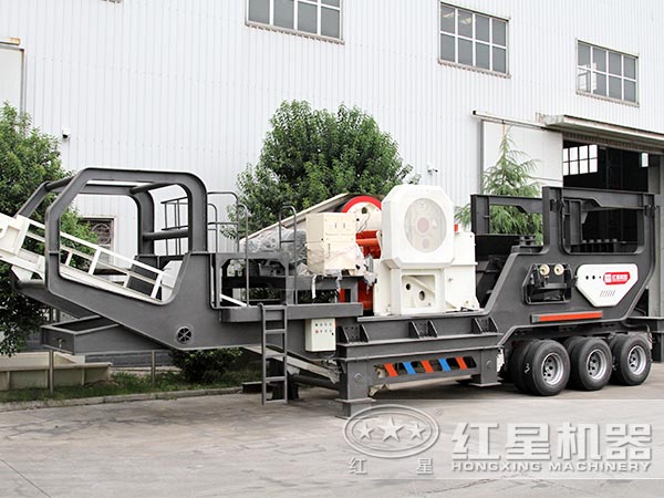 輪胎式移動(dòng)破碎站-車載行走，隨用隨走，方便更快捷
