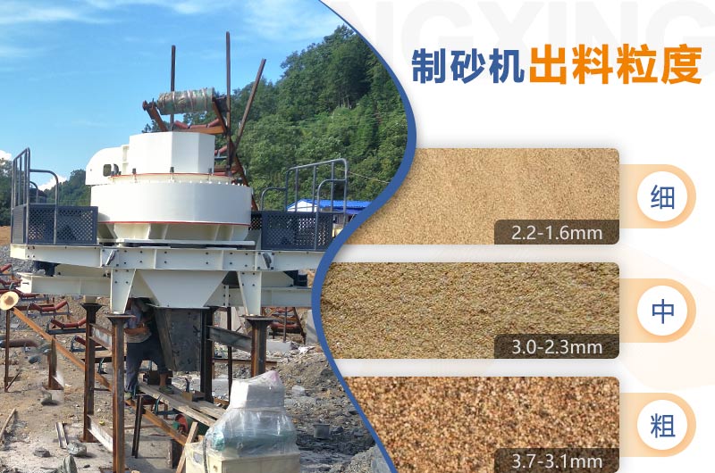 紅星機(jī)器HVI制砂機(jī)的粗、中、細(xì)粒度范圍